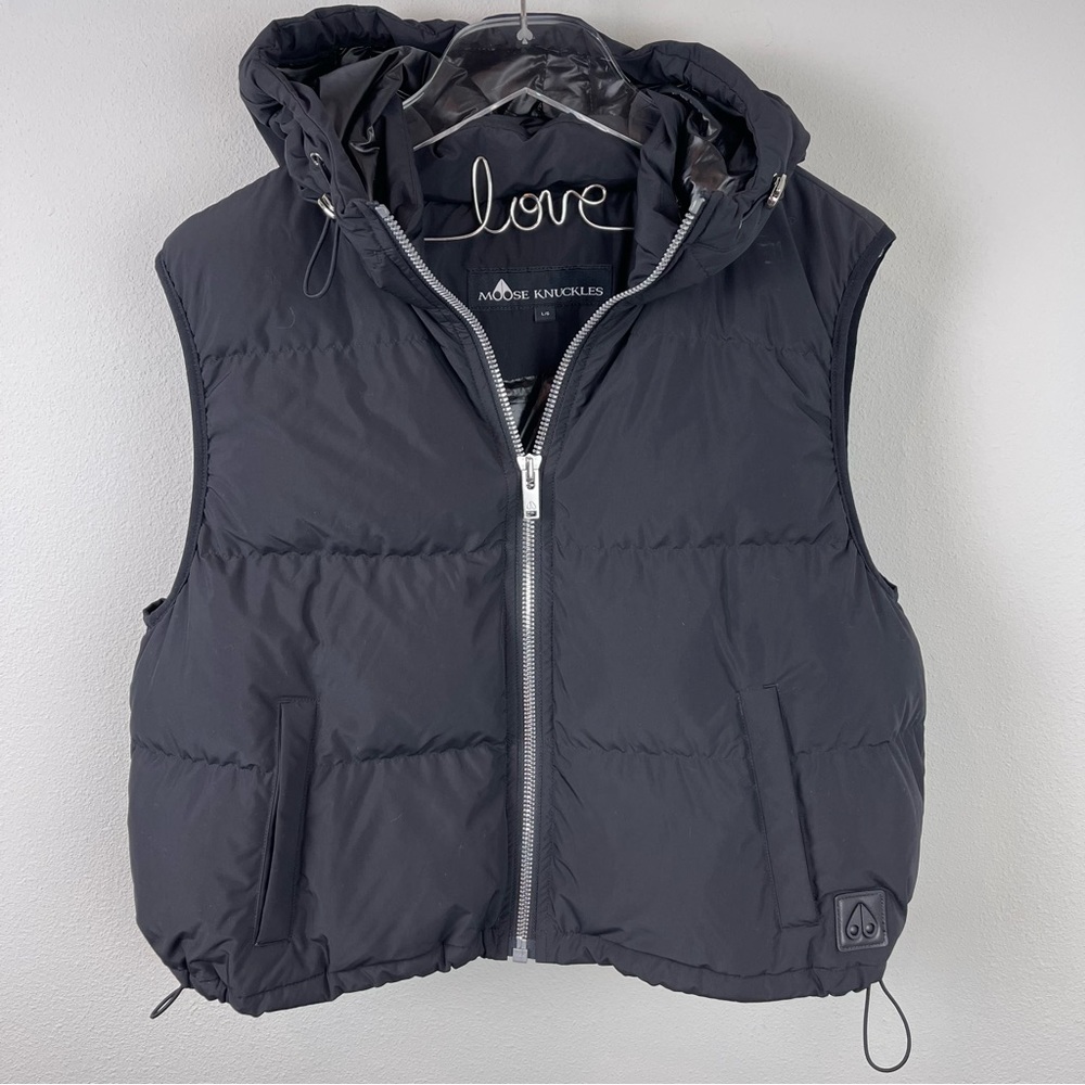 Moose Knuckles NWOT Black Puffer Vest in Size Large